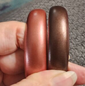 Set of Two Metallic Bangle Bracelets